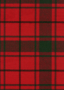 MacDonald Isles Red Modern Tartan Fabric Swatch