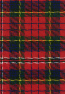 MacPherson Red Modern Tartan Fabric Swatch MacPherson Red Modern Tartan Fabric Swatch