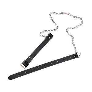 Sporran Chains - Black Leather