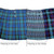 Pleating Options - Sett or Stripe
The repeating pattern in a tartan means that two quite distinct appearances can be had to the rear of a kilt, depending on how it is pleated. Kilts can be pleated either to the sett, so that the tartan pattern is preserved in the pleating, or else to the stripe, so that the same vertical line is centered on each pleat.Traditionally civilian kilts were pleated to the sett, and military to the stripe. The choice is yours however pleating to sett is the most popular for non-military kilts.