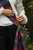 tartan sash with brooch