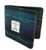 Harris Tweed 'Mull' Gents Wallet in Blue with Turquoise Overcheck