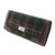 Green and purple tartan wallet