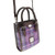 purple and mint plaid mini tote