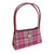 Hot pink tartan purse