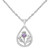 SCOTTISH THISTLE PENDANT WITH AN AMETHYST COLOUR STONE 9429