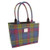 multicolor tartan tote bag
