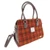 Harris Tweed 'Findhorn' Midi Tote Bag in Rust with Orange Overcheck