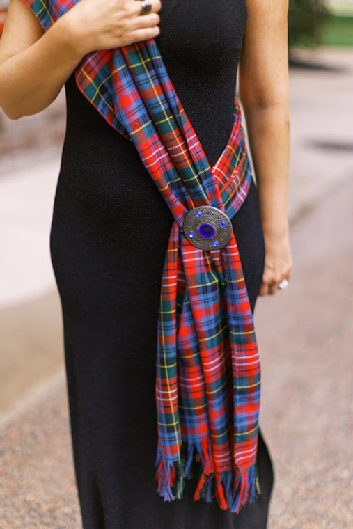 Tartan Sash Scottish Lion