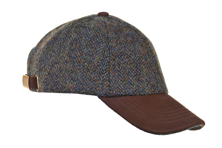 Harris tweed ball cap