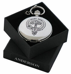 Clan Crest Pocket Watch Scottish Lion