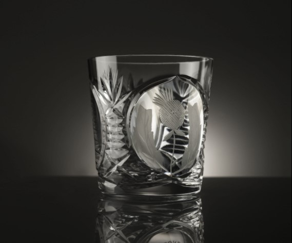 thistle whisky tumbler