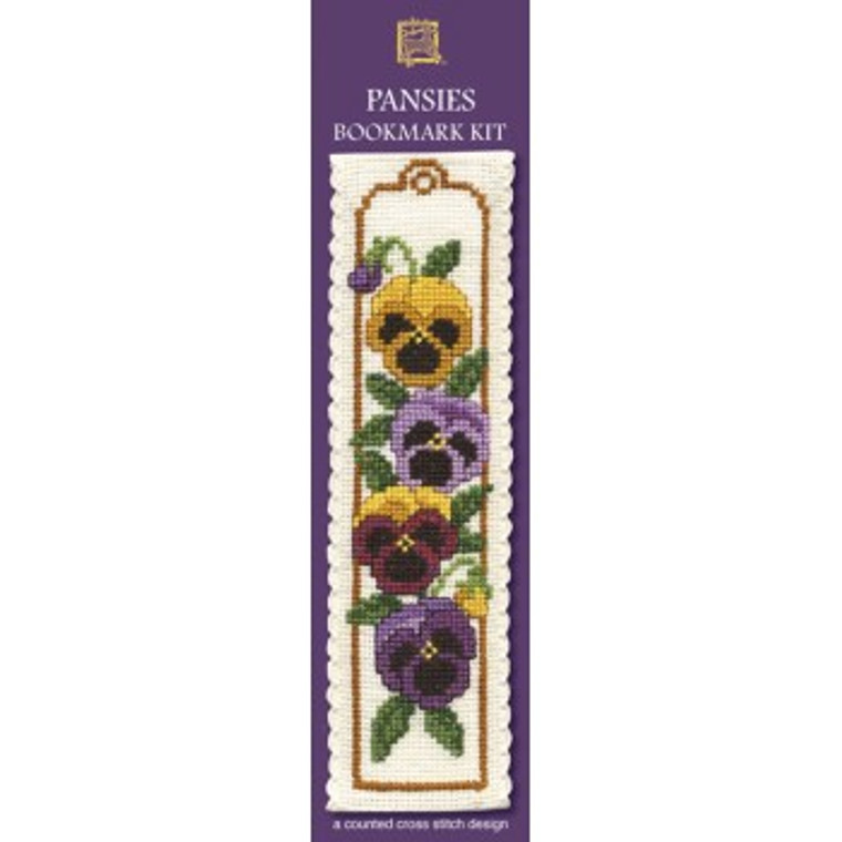 pansies bookmark