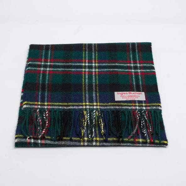 Scott Green Tartan Scarf | Scottish Lion