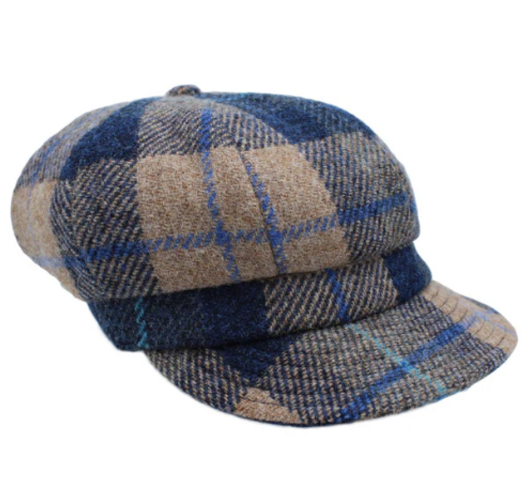 Sand and Navy Tartan Cap