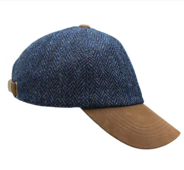 Blue Tweed ball cap