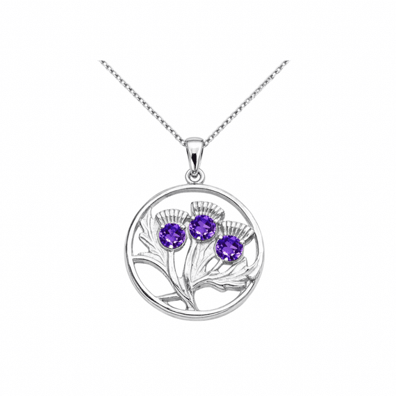 Scottish thistle pendant