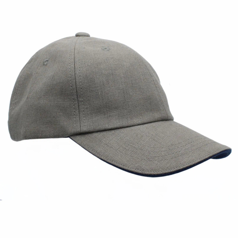 Irish Linen Baseball Cap - Stone