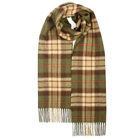MacRae Hunting Olive  Luxury Oversized Lambswool scarf - LIMITED TIME ONLY