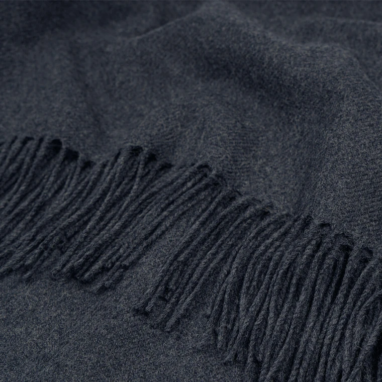 Charcoal Lambswool Poncho