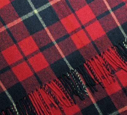 Wallace Red Plaid Blanket