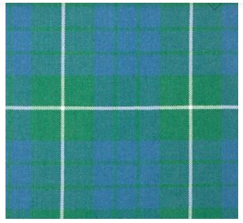 Hamilton Green Ancient Tartan Fabric Swatch