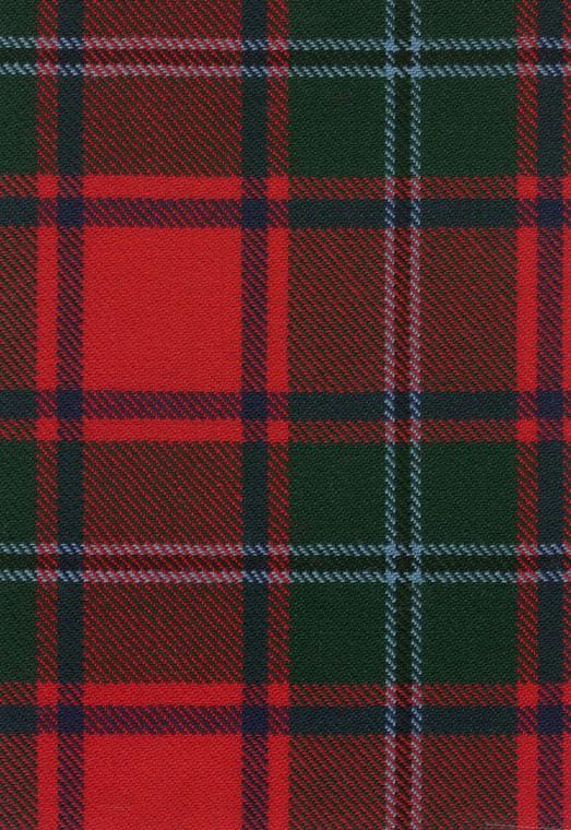 MacPhail Red Modern Tartan Fabric Swatch