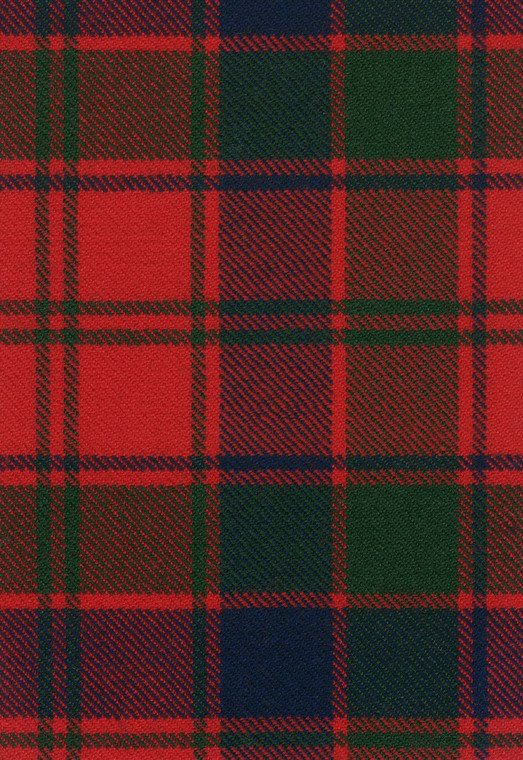 Robertson Red Modern Tartan Fabric Swatch