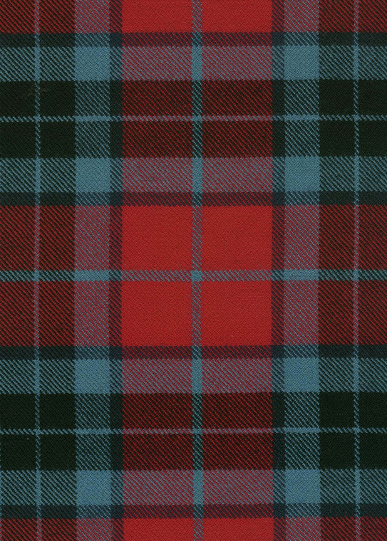 Thompson_Red Modern Tartan Fabric Swatch