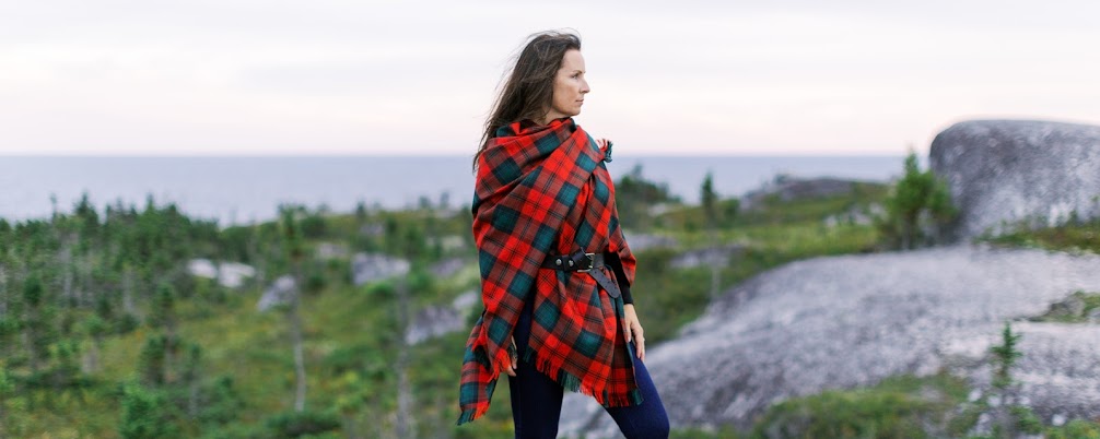 Red/beige Tartan Pattern Cashmere/silk Scarf/ Shawl/ Stole/ -  Canada