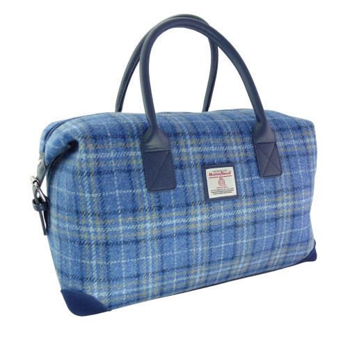 Blue Plaid Overnight Bag | Scottish Lion