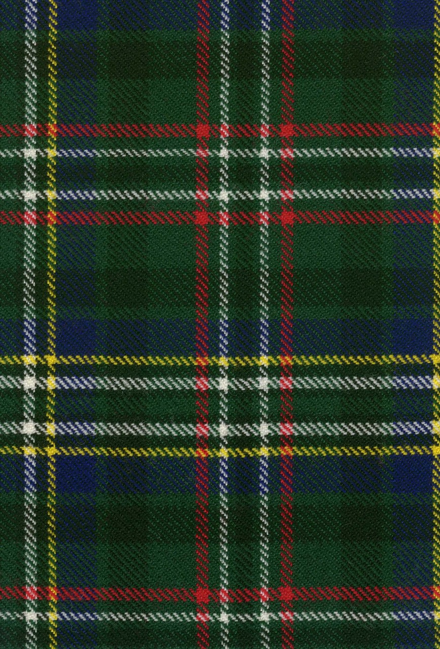 Scott Green Modern Tartan Fabric Swatch