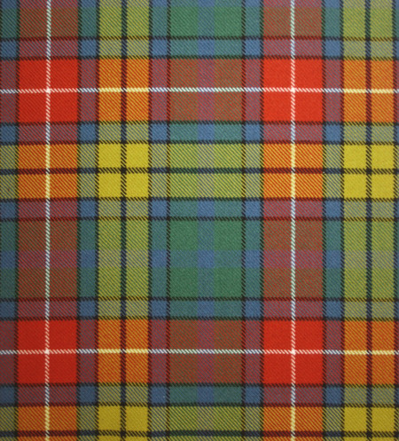 Scottish Tartan Buchanan Ancient Clan Short Sleeve Shirt Plaid Style