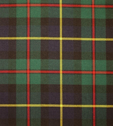 McLeod of Harris Modern Tartan Crest Wall Hanging Banner - Wood Pole