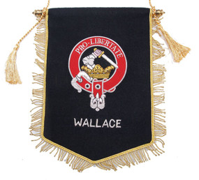 Embroidered Wallace Clan Banner