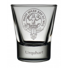 clan crest dram glass
