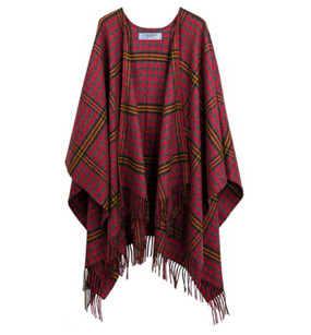 Red Red Rose Tartan Serape