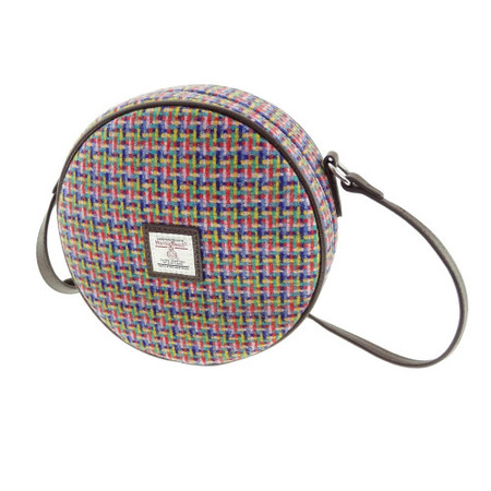 Harris Tweed 'Kilbride' Mini Bowling Bag Purse in Jazzy Weave