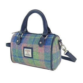 Pink and Blue plaid purse