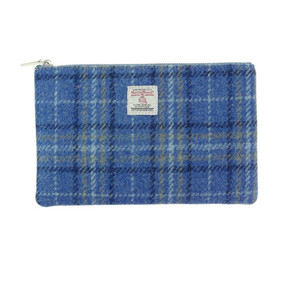 blue zipped pouch