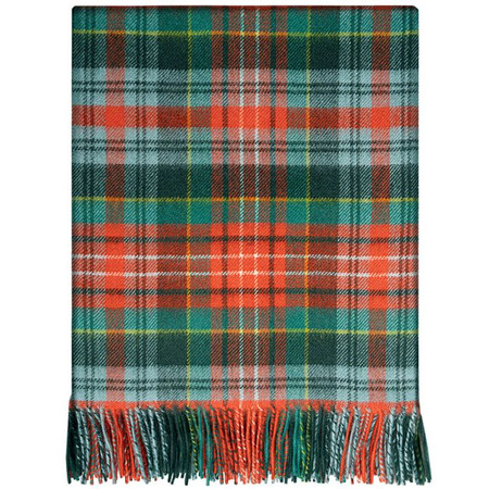 Sandilands Tartan Crest Premium Blanket - Celtic Stag style