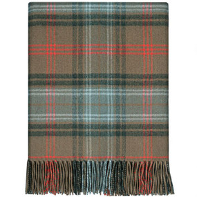 Lochcarron Hunting Weathered Tartan Lambswool Blanket