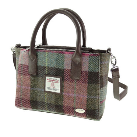 Pink linen tweed tote bag (2 sizes)