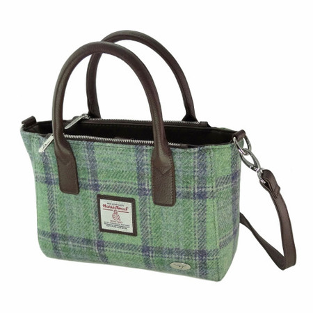 Lumsden Green Tartan Saddle Handbags
