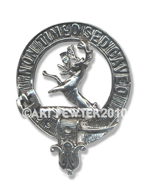 古典 ◇アンティーク品◇SCOTTISH CLAN CREST BADGEブローチ箱付