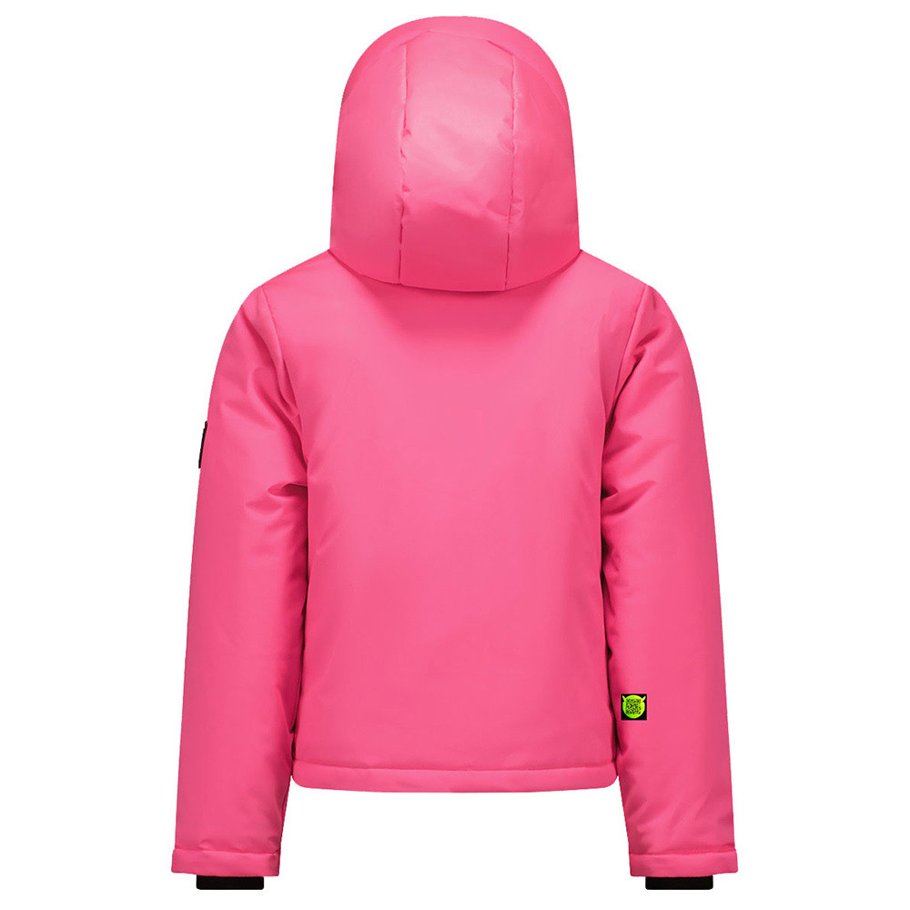 Super Rebel Twister Girls Big Hooded Jacket Roze KL