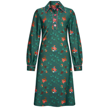 Dress Titia Autumn Garden Green - Dresses - Tante B