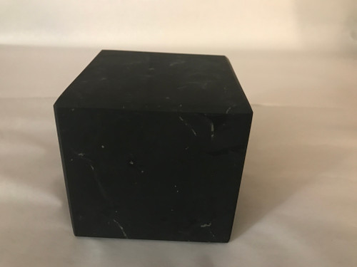 SHUNGITE CUBE, UNPOLISHED , 10 CM (4 INCHES)