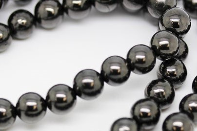 16" Shungite round bead strand 6 mm