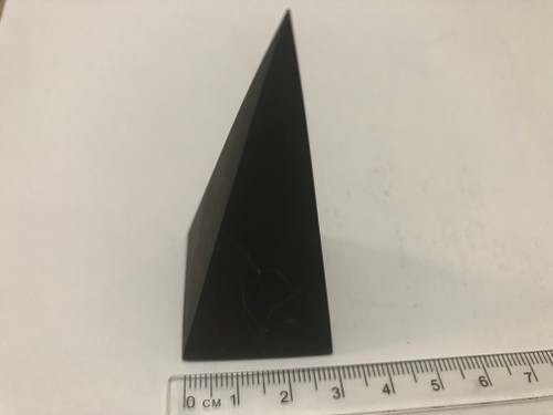 NONPOLISHED TALL SHUNGITE PYRAMID, 3  CM
